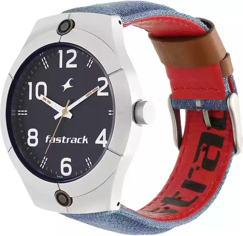 Fastrack Denim Analog Blue Dial Men's Watch-3191AL03 / 3191AL03 :  Amazon.in: Watches